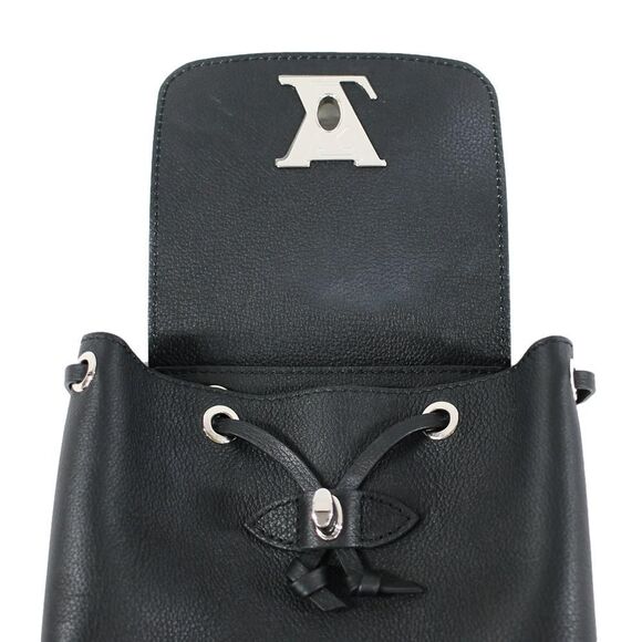 Louis Vuitton Lockme Backpack Mini Rucksack Leather Black Noir - Picture 7 of 12